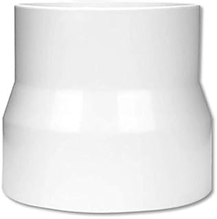 Hon&Guan 110mm to 100mm Ducting Universal Reducer, Ducting Joint to Connect Round Duct Pipe or Extractor Fans Reducer