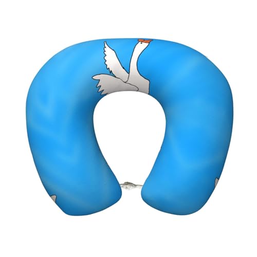 Almohada de viaje de espuma viscoelástica lavable miniatura 1