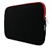 Produktbild Emartbuy® Schwarz/Rot Wasserdicht Neopren weicher Reißverschluss Kasten Abdeckung mit Rot Interior Geeignet Für Trekstor SurfTab Twin 11.6 Full HD 4G LTE Volks Tablet 11.6 Inch (11.6-12.5 Inch)
