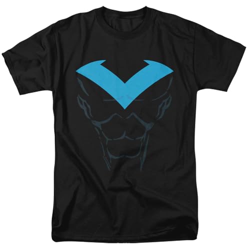 Popfunk Batman Nightwing Costume Halloween Costume T-Shirt Black MD