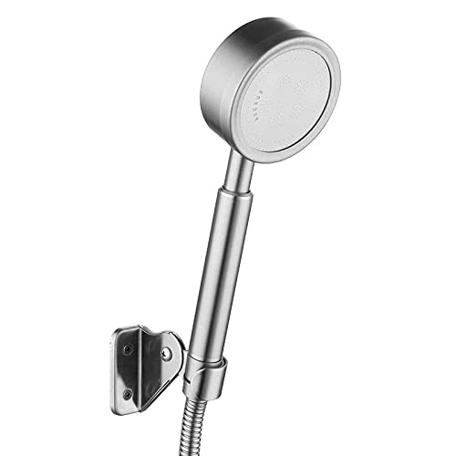 Rururug Pommeau de Douche en Acier Inoxydable 304, surpresseur, économie d'eau, Salle de Bain, Isolation Thermique Technique, pommeau de Douche, Pluie