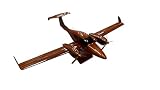 Tesaut DA-42 (DA42) Diamond Mahogany Wood Desktop Airplane Model