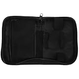 Operitacx Reiseetui für Diabetesbedarf Blutzuckermessgerät Tasche aus Stoßfestem Polyester Schwarz Tragbare Organizer Tasche mit Mehreren Fächern für Diabetikerversorgung Reisen und Alltag