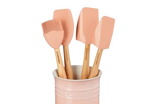 Le Creuset Stoneware & Silicone 5pc. Utensil Crock Set, Peche