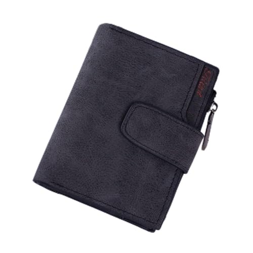 Women's Wallet, Mini Card Holder, Leather Zipper Coin Purse Handbag, Small Wallet for Women Girls, Brown, One Size