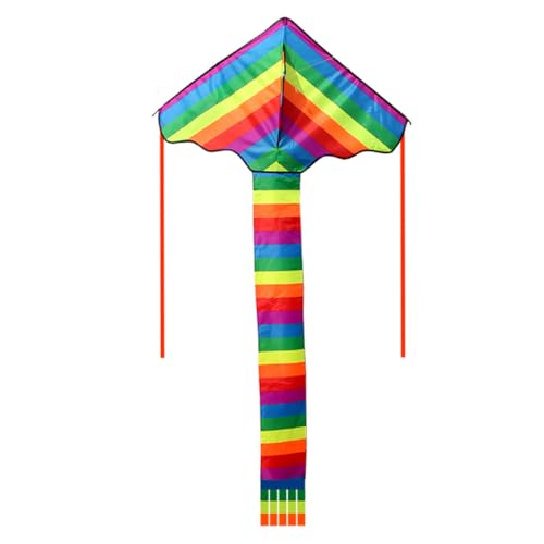 AFK Prime Long Tail Nylon Rainbow Kite Outdoor Toys For adults Kite Stunt Surf without Control Bar and Line Kites rainbow color