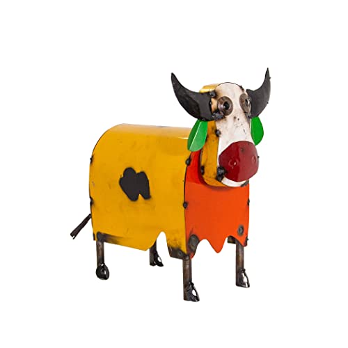Rustic Arrow Medium Colorful Cow Statute Multicolor #TOP1