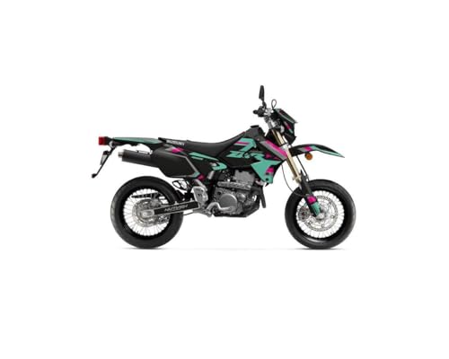Kit deco moto cross turquoise pour rouler en ville avec votre Suzuki DRZ 400 SM