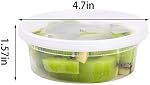 TashiBox [8 oz-50 Sets Plastic Food Storage containers with lids airtight, BPA Free, Microwave/Dishwasher/Freezer Safe