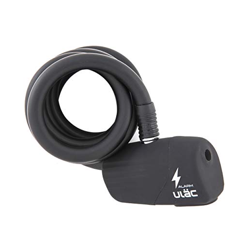 ULAC The BEE 110dB Alarm Cable Lock, 12mm x 120cm (0.5in x 47in) Braided Steel Cable for Bike, Bicycle, Motorcycle,Scooter