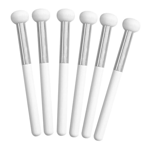 Vaguelly 6Pcs Portable Facial Concealer Brush Mushroom Sponge Makeup Applicator for Easy Blending for Powder Convenient for Travel and Home Use
