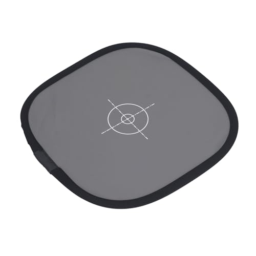 Scheda di Messa a Fuoco Bifacciale di Bilanciamento del e del Premium 30x30 Cm per la Fotografia Custodia da Trasporto Pieghevole Portatile pelle sintetica grigio bianco