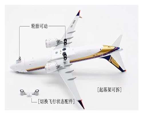 Modelo de avión B737-8 MAX de aleación coleccionable 1:200 8
