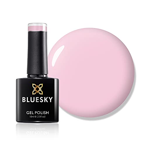 Bluesky Gel Nail Polish Winter Glow 80611 Blush Pale Pink Long Lasting Chip Resistant 10 ml (Requires Drying Under UV LED Lamp)