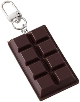 Funny Interesting Realistic White/Brown Chocolate Food Keychain L...