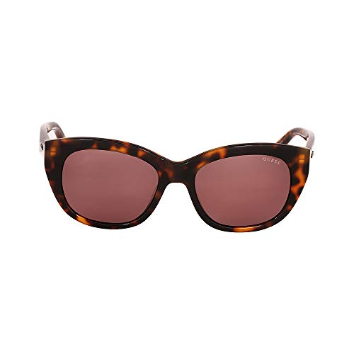 Guess GU7477 Sunglasses - Dark Havana Frame, Brown Lenses, 53