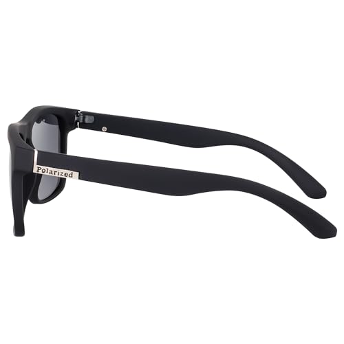 Image of CREEK Premium Square Polarized Sunglasses | UV Protection Sunglasses | Light Weight, Durable, Matt Finished, Premium Looks | TR90 Sunglasses | Men & Women | Medium
