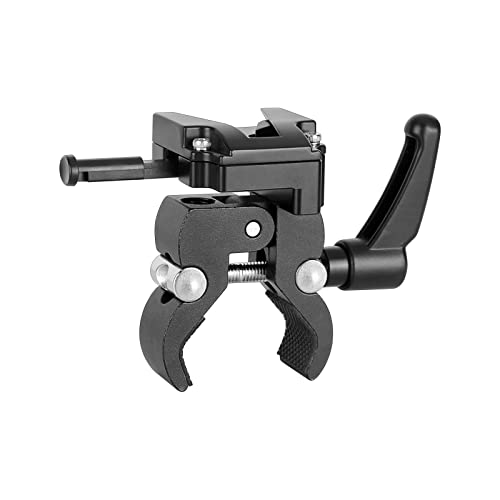 Image of Crab Clamp with Universal V-Lock Mount Quick Release Adapter for DSLR Camera Battery Accessory