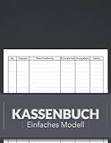 KASSENBUCH Einfaches Modell: Journal für Einnahmen und Ausgaben ,Multifunktional. Großformat - 110 Seiten.