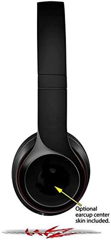 Skin Compatible with Beats Solo 4, Solo 3 and Solo 2 Wireless Headphones - Solids Collection Color Black - Decal Vinyl Wrap (Headphones NOT Included) image 3