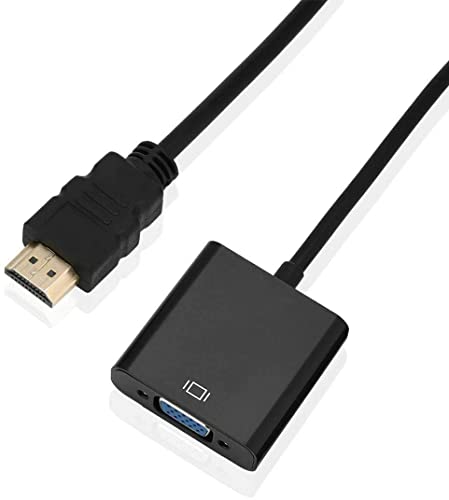 HDMI to VGA Adapter HDMI to VGA Cable Adapter (Male to Female) for Computer, Desktop, Laptop, PC, Monitor, Projector, HDTV, Chromebook, Raspberry