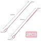 iwontalersy 2 Stück Silikon Strohhalm Bürste,Wiederverwendbare Strohhalmbürsten für Glas Strohhalm,Für Pipetten,Reagenzgläser,Trichter(6mm+9mm)