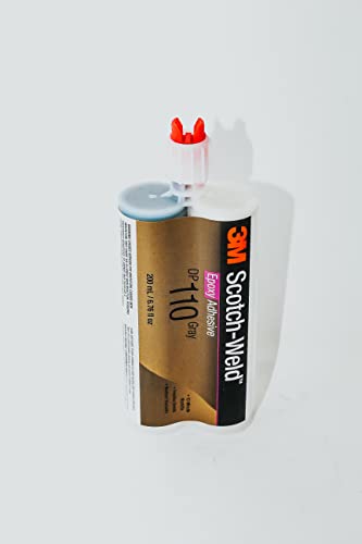 3M ScotchWeld DP110 Flexible Temp Resistant 10-Minute Set for Plastic & Metal Epoxy (50ml/1.7oz 12-pack)