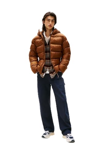 Tommy Jeans Kapüşonlu Mont, XL, 5003296663, Kahve, Erkek