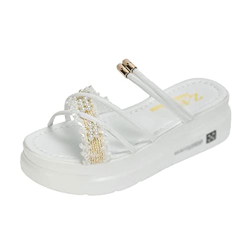 Sandales pour femmes à talons hauts compensés style espadrilles