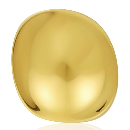 Géométrique Broche en Métal, Or Broche Vintage Rondes Irrégulières pour Femmes Hommes Élégante Épinglette Bijoux Robe de Soirée pour Mariage Fête D'Anniversaire (Style A)