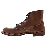 Leather / Textile Lining Red Wing Mens Iron Ranger 8111 Brown Leather Boots 45 EU