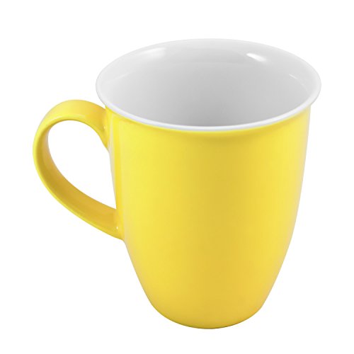 Ritzenhoff & Breker Doppio Kaffeebecher, 320 ml, Gelber Henkelbecher aus...