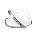 Blue Eagle Aluminum Face Shield Adapter for Cap-style Hard Hat | Visor Bracket | Silver Color | with 1 Free High Impact Replacement Visor