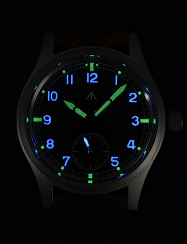 Image of TACTICAL FROG Militado D12 Military Mens Watch VD78 Quartz Sapphire Crystal C3 Super Luminous 36mm Dial Military-Style Dress Watches, 100M Waterproof