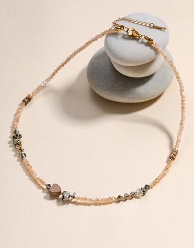 Beaded Necklaces for Women Crystal Beaded Necklace Natural Stone Summer Beach Boho Necklaces for Women Bead Choker Handmade Jewelry3