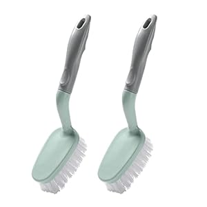 DOITOOL 2 stks Keuken Badkamer Schoonmaak Borstel Pot Schoonmaakborstel met Handvat Lange Handvat Bad Reiniging Scrubber Borstel