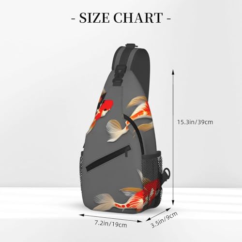 Traditional Koi Carps With Spots Stylish Men'S Messenger Bag - Durable Polyester, Huge Capacity & Adjustable Strap3