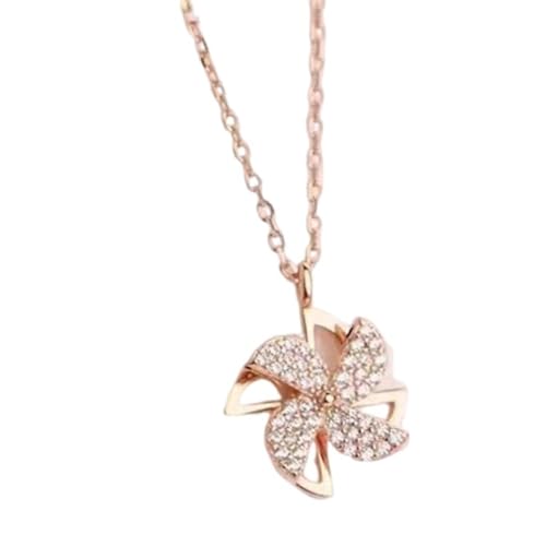 Colliers pour femmes en argent anti-allergie, pendentif moulin à vent durable