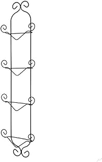 Economy 4 Tier Black Vertical Plate Wall Rack