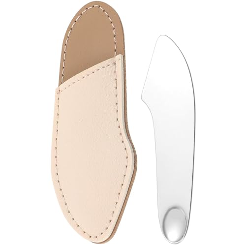 INOG New Makeup Foundation Spatula Spoon Tool Set, Make Up Mixing Palette Tray, Stainless Steel Skin Care Spatula, Cosmetic Scoop Scraper for Skincare Face Eye Cream Multipurpose