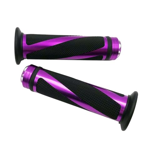 Poignées guidon moto en caoutchouc (lot de 2) pour guidon standard