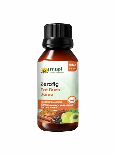 Image of MAPL Zerofig Fat Burn Juice | Ayurvedic Herbal Drink with Amla, Saunth & Pippali | Supports Weight Management, Metabolism & Digestion for Active Lifestyle 100 ML(Pack of 1)