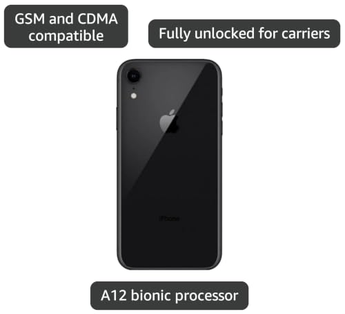 Image of Apple iPhone XR, US Version, 64GB, Black - Verizon (Renewed)