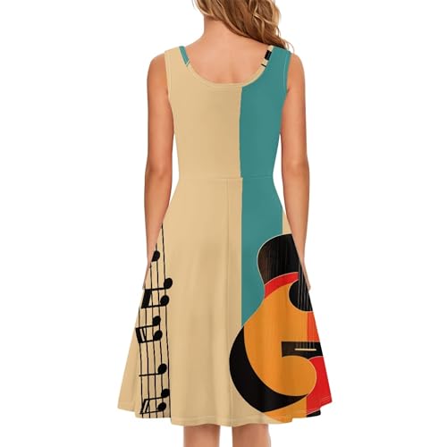 Image of TOADDITDO Womens Summer Sleeveless Tank Dress with 2 Side Pockets XS-4XL Plus Size