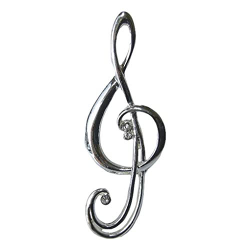 Broche clé de sol pour veste et foulard avec boîte cadeau incluse