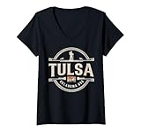 Photo Gallery donna tulsa, oklahoma, stati uniti, city travel, progettazione urbana maglietta con collo a v Photo Gallery donna tulsa, oklahoma, stati uniti, city travel, progettazione urbana maglietta con collo a v