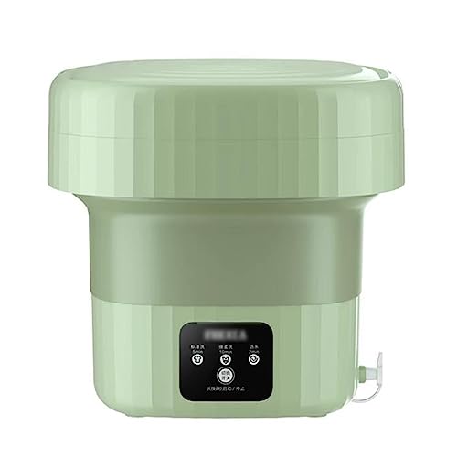 Folding Washing Machine, Portable Washer And Dryer Small Bucket Washer For Camping, Apartment, RV Travel, Underwear (Color : Pink, Size : 27 * 27cm)