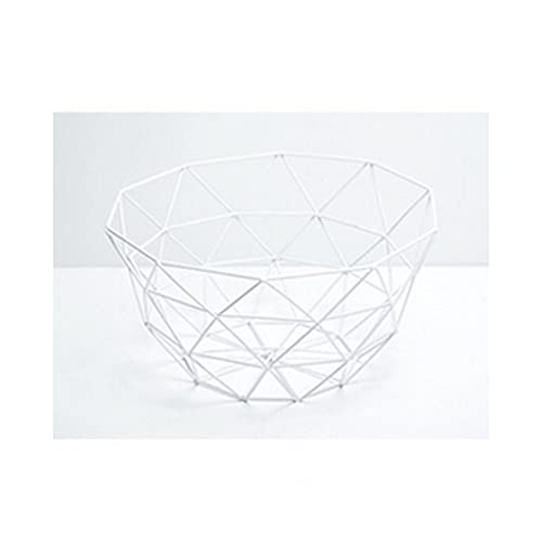Corbeilles à fruits Panier de fruits Creative Métal Moderne Fer Art Art Basket Snack Assiette Convient à la cuisine Salon ou banquet de mariage Bols (Color : B, Taille : Small) Cover
