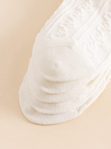Image of Verdusa Women's 5 Pairs Bow Lace Ruffle Ankle Socks