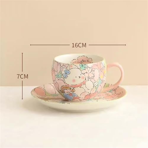 Tasse à café en céramique durable | Ensemble tasse à thé et soucoupe chic - 3